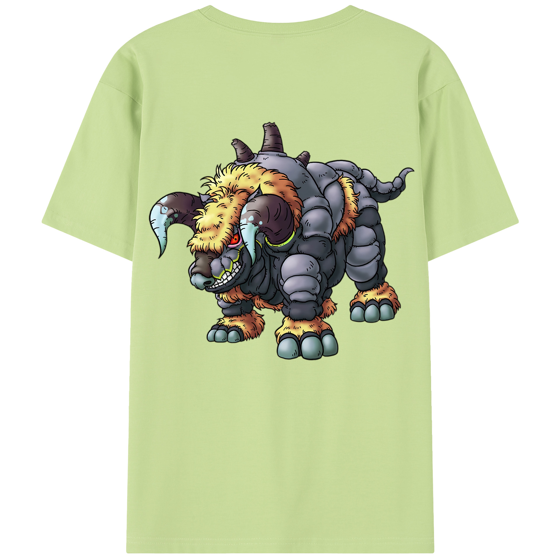 （画像用） ドラゴンクエスト Doragon Kuesuto Dragon Quest 綿100％半袖Tシャツ（背面プリント）